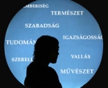 Ideákkal körbevéve árny szófelhőben